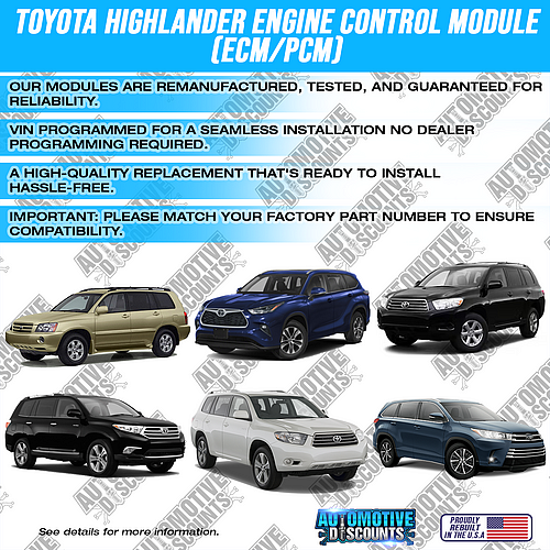 TOYOTAHIGHLANDERENGINECONTROLMODULE_ECMPCM
